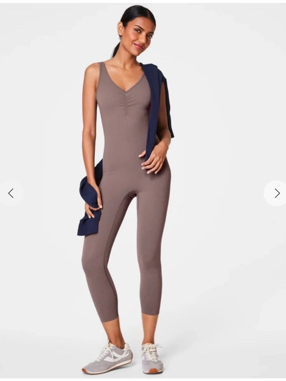 SPANX Booty Boast Deep Dive Jumpsuit Smoke M